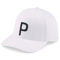 Nón kết golf nam Youth P Cap - White Glow - Puma Black 02443902 | PUMA