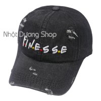 Nón kết jeans thời trang thêu chữ -Nón jeans rách bụi bặm, cá tính, phù hợp cho mọi người - Đen