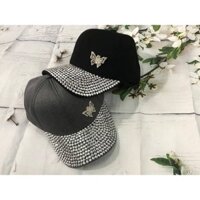 NÓN KẾT/ MŨ ĐÍNH ĐÁ CON BƯỚM NHẬP QUẢNG CHÂU giá rẻ