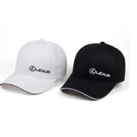 Nón kết Mũ  Lưỡi Trai 100% Cotton Màu Trơn Thêu Chữ logo Lexus cho xe hơi ô tô Thời Trang ES GS LS