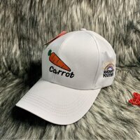Nón Kết Mũ Lưới Trai Vải Thêu Carrot Hot Trend  - TRẮNG