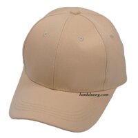 Nón kết nam đẹp chất mũ lưỡi trai nữ không logo chất liệu vải cotton cao cấp thoáng mát mẫu mã đơn giản - Kaki