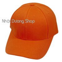 Nón kết nam đẹp mũ lưỡi trai nam nữ không thêu logo giá cả siêu rẻ phù hợp cả nam và nữ - Cam