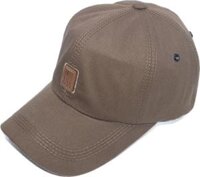 Nón kết nam nữ rẻ gắn mặt da đẹp USA BL06 - Nâu