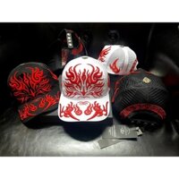 Nón Kết Phối Lưới Thêu Hoạ Tiết Phượng Đỏ Cao Cấp Thời Trang - Mũ Kết Lưới Vnxk From Chuẩn Siêu Đẹp