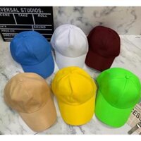 NÓN KẾT TRƠN  MŨ LƯỠI TRAI NHIỀU MÀU - Vàng tươi