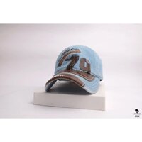 Nón kết True Religion jean 79 phối da logo và 2 mảnh vành nón N342. Mũ cá tính bụi bặm