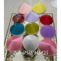 Nón lá vải gấm nón vải lụa size nhỡ 36cm