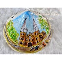 Nón Lá Vẽ trang trí size 33cm và 40cm trang trí - Vẽ theo yêu cầu HOẢ TỐC
