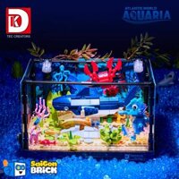 NON LEGO DK 7020 – Atlantis World Aquaria-Shark (648pcs) – Bể Cá Thủy Sinh Cá Mập – Chính hãng giá rẻ TPHCM