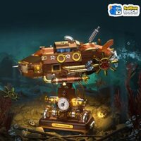 NON LEGO IAMBRICK 30702 – Steampunk Submarine (740pcs) – Tàu Ngầm Hơi Nước Steampunk – Chính hãng giá tốt TPHCM