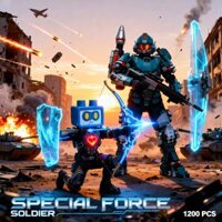 NON LEGO IBLOCK IB1103 – Special Force (1400 PCS) – Lính Lực Lượng Đặc Nhiệm – Chính hãng giá tốt TPHCM