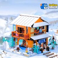 NON LEGO – KALOS BLOCKS 61029 – Hot Springs House (1556pcs) – Ngôi Nhà Suối Nước Nóng – chính hãng giá tốt TPHCM