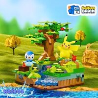 NON LEGO KEEPPLEY K20244 – Piplup & Pikachu Pick Fruit The Stream (300+pcs) – Piplup & Pikachu Hái Trái Cây Bên Suối – Chính hãng giá tốt TPHCM