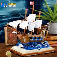 NON LEGO – MJI 13042 – Battleship Magic Book (925pcs) – Cuốn Sách Ma Thuật Tàu Chiến – Chính hãng giá tốt TPHCM