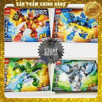 non-Lego OBM-99032 Lắp Ráp 4 Robot Chiến Binh NinjaGo 4 in 1 ( 1025 Mảnh ) [ Hàng Có Sẵn ]