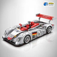 NON LEGO POWER BLOCK YC-23044 – Audi R8 LMP 2000 1:10 (3887pcs) – Xe Thể Thao Audi R8 LMP 2000 Tỉ Lệ 1:10 (Có Động Cơ) – Chính hãng giá tốt TPHCM