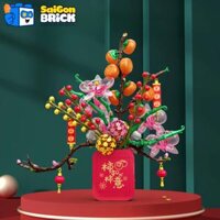 NON LEGO SEMBO 605037 – Lunar New Year Flower Music Box (921pcs) – Hộp Nhạc Hoa Trưng Ngày Tết – Chính Hãng Giá Tốt TPHCM