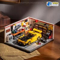 NON LEGO STAR BRICK XZ5007 – Mini American Car Repair Garage (532pcs) – Genuine Product at Great Prices in Ho Chi Minh City