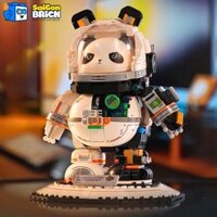 NON LEGO WEKKI 506503 – PANDA ASTRONAUT (829PCS) – GẤU PHI HÀNH GIA – CHÍNH HÃNG GIÁ TỐT RẺ TPHCM