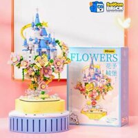 NON LEGO WEKKI 517203 – Angel Castle of Flower Music Box (600pcs) – Hộp Nhạc Lâu Đài Hoa Thiên Thần + Đèn – Chính hãng giá tốt TPHCM