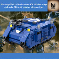Non-lego/Brick - Warhammer 40K - Xe bọc thép chở quân Rhino từ chapter Ultramarines