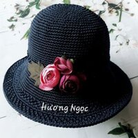 Nón len sợi thô