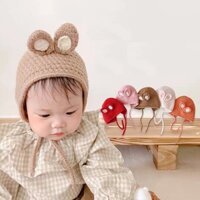 Nón len tai thỏ nhiều màu cho bé 1-3 tuổi - Bigbaby Shop