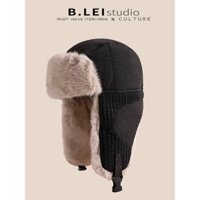 Nón Lông Cừu Dày Che Tai Chống Gió Chống Lạnh Bảo Vệ Mùa Đông Phong Cách Mới 2023 Cho Nữ