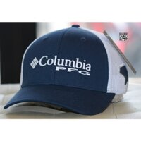 Nón lưỡi trai pít đuôi lưới navy xanh neon thời trang logo con cá,Mũ lưới bít đuôi Columbia PFG trucker cap {Hình thật}
