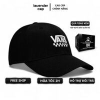 Nón lưỡi trai Vans Caro đen thêu logo trắng phong cách đường phố phù hợp cho cả nam và nữ