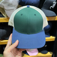 Nón lưỡi trai xanh lá vành xanh blue lưới vàng be thoáng mát chất lượng cao