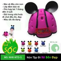 Nón mũ bảo hiểm tập đi bảo vệ an toàn đầu cho bé - trẻ em từ 7 tháng đến 5 tuổi - NHK-NTD-S (nhiều màu)