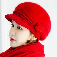 NÓN MŨ BERE LEN LÔNG THỎ THỜI TRANG HÀN QUỐC DN19122303