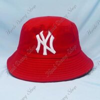 Nón mũ bucket nón tai bèo vành cụp nhiều màu phong cách unisex phù hợp cả nam và nữ - Đỏ