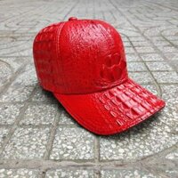 Nón mũ Da cá sấu Đỏ tươi đẹp nổi bật