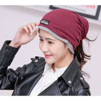 Nón mũ Đa năng, Mũ chụp Đầu thời trang Hàn Quốc  DONA20120201 - ĐỎ