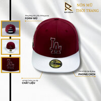Nón mũ lưỡi trai snapback LA màu đỏ đô mix be cực hot free size nam nữ