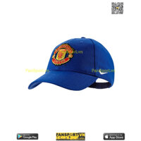 Nón mũ Manchester United Nike blue black cap hat Nike 619317-417 original xanh đen chính hãng quà tặng bóng đá