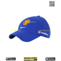 Nón mũ Manchester United Nike Vodafone training 2005-2006 blue cap hat chính hãng quà tặng bóng đá thể thao nam bạn trai