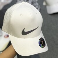 Nón nam hàng hiệu Nike màu trắng logo phản quang