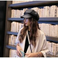 NÓN NEWSBOY DA MŨ BERET NỒI DA PU CAO CẤP CÓ THỂ CHỈNH SIZE