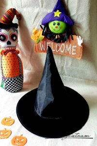 Nón Phù Thủy trơn màu đen