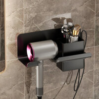 Non punched bathroom electric hair dryer bracket wall mounted toilet air purifier