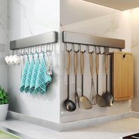 Non punched hook multifunctional wall mounted kitchenware adhesive strong suspension spoon holder shovel