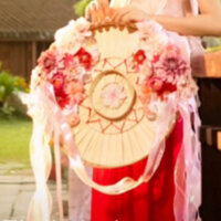 Nón quai thao, mũ tốt nghiệp gắn hoa lụa cao cấp hàng thiết kế và hoa gắn mũ tốt nghiệp