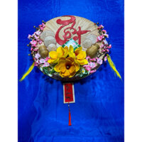 Nón quai thao trang trí tết,decor tiểu cảnh...