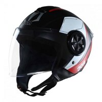 Nón ROC R06 Đen Đỏ Nhám