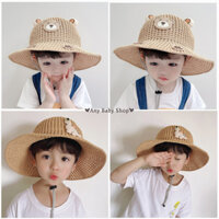 Nón rộng vành cho bé trai bé gái siêu xinh hình gấu ,khủng long cute nhiều màu xinh yêu(hàng có sẵn) ❣❣