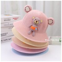 Nón rộng vành cho bé trai bé gái siêu xinh hình gấu cute nhiều màu xinh yêu(hàng có sẵn) ❣❣